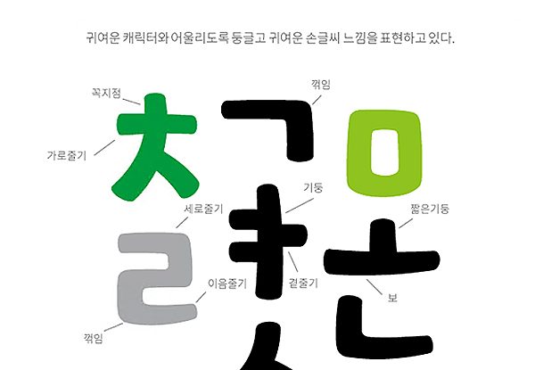 엄마까투리체, 안동서체 다운로드