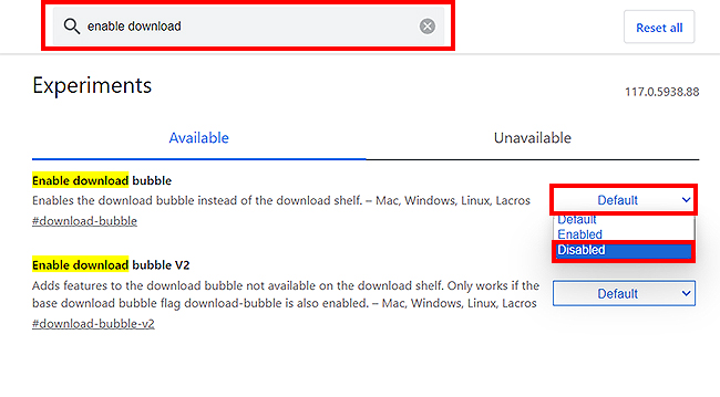 크롬-설정-페이지-enable-download-검색